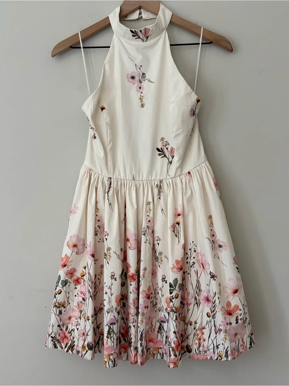 altar'd state halter dress August Halter Maxi Dress in Coral